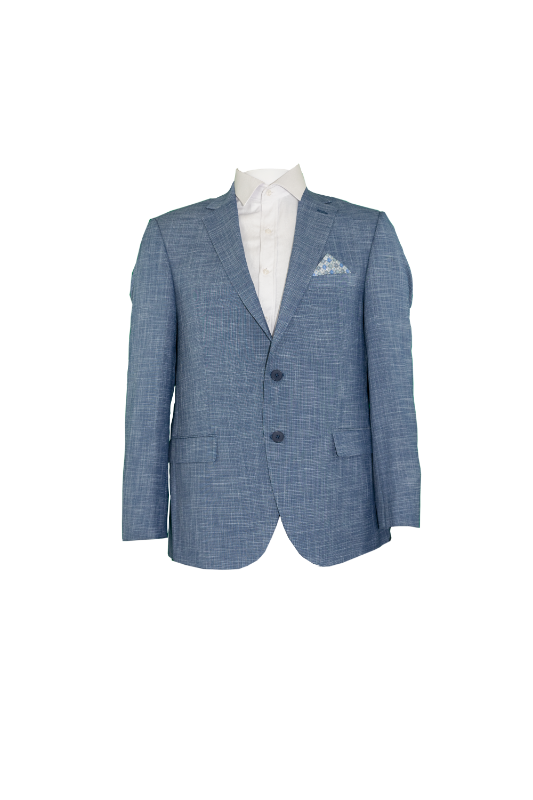Blue Line Pattern Suit