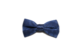 Trellis Blue Silk Bow Tie