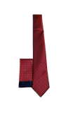 Red Star Pattern Tie