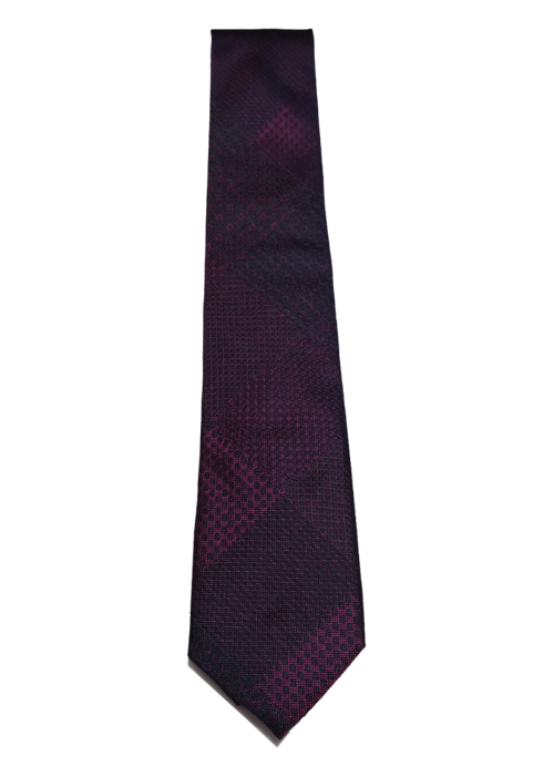 Purple Pattern Silk Tie