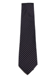 Black Pattern Silk Tie