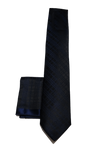 Black/ Blue Checkered Tie
