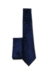 Dark Blue Paisley Tie